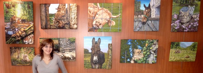 Virginie Trabaud et Les Tableaux de Peintures en relief 3D