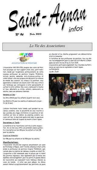 Journal de Saint Agnan 89 - juin 2015