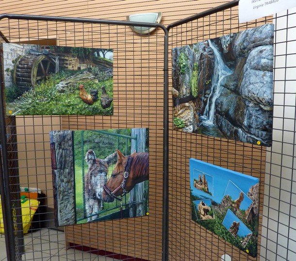 tableaux de peinture en relief 3D - Virginie Trabaud - Cannes Ecluse 2014