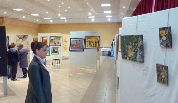 virginie trabaud exposition de peintures animali�res � Nailly