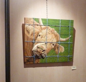 tableau de peinture de Virginie Trabaud exposition Chateau de Grouchy à Osny