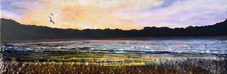peinture coucher de soleil sur la plage - Cliquez sur l image pour voir la fiche d�taill�e et consulter le tarif de l oeuvre