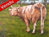peinture vache et campagne - virginie trabaud artiste peintre