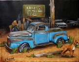 peinture Pick'up Ford vintage - Cliquez sur l image pour voir la fiche détaillée et le tarif de l oeuvre