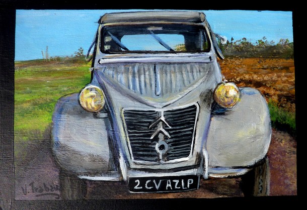 boite livre 2cv grise - Virginie TRABAUD copyright