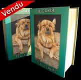 boite en bois peinte  la main - Livre et Chien avec initiale - Virginie TRABAUD