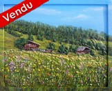 peinture chalets de savoie  - Cliquez sur l image pour voir la fiche dtaille et consulter le tarif de l oeuvre