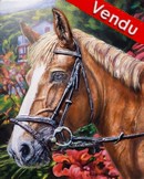 portrait de jument - cheval de course - Cliquez sur l image pour voir la fiche dtaille dtaille et consulter le tarif de l oeuvre