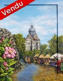 peinture glise de Provins fte mdivale - Cliquez sur l image pour voir la fiche dtaille et consulter le tarif de l oeuvre