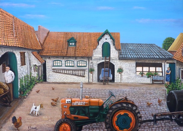 peinture tracteur someca ferme blanche- Cliquez sur l image pour voir la fiche dtaille et le tarif de l oeuvre