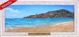 peinture tour et plage  - Cliquez sur l image pour voir la fiche dtaille dtaille et consulter le tarif de l oeuvre