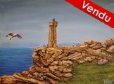 peinture phare de bretagne  - Cliquez sur l image pour voir la fiche dtaille de l oeuvre