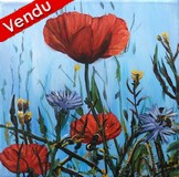 peinture les coquelicots - Cliquez sur l image pour voir la fiche dtaille et consulter le tarif de l oeuvre