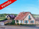 peinture Maisons de village - Cliquez sur l image pour voir la fiche dtaille et consulter le tarif de l oeuvre