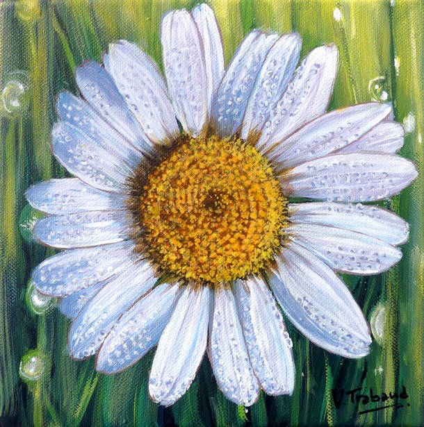 Peinture de Marguerite - Virginie Trabaud Artiste Peintre