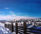 peinture montagne neige nouvelle zaland - Cliquez sur l'image pour voir la fiche dtaille et consulter le tarif de l oeuvre