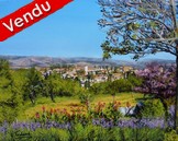 Paysage de Lavandes vue sur Granada espagne  - Cliquez sur l image pour voir la fiche dtaille et le tarif de l oeuvre