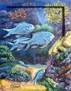 peinture Plonge sous marine - Cliquez sur l image pour voir la fiche dtaille et consulter le tarif de l oeuvre