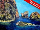 peinture rochers scandola corse - Cliquez sur l image pour voir la fiche dtaille de l oeuvre