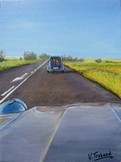 peinture 2 deuches sur la route - Cliquez sur l image pour voir la fiche dtaille et le tarif de l oeuvre