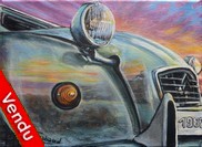 peinture 2cv 1982 bretagne - Cliquez sur l image pour voir la fiche dtaille et le tarif de l oeuvre