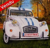 Peinture 2cv france 3 en fort acrylique - Virginie TRABAUD Cliquez sur l'image pour voir la fiche dtaille