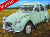 Peinture 2cv  l a campagne - Virginie TRABAUD Cliquez sur l'image pour voir la fiche dtaille