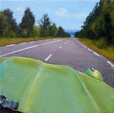 Peinture 2cv verte sur la route acrylique - Virginie TRABAUD Cliquez sur l'image pour voir la fiche dtaille