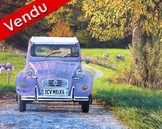 peinture 2cv milka - Cliquez sur l image pour voir la fiche dtaille et consulter le tarif de l oeuvre