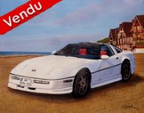 peinture Corvette GT spirit blanche  Trouville - Cliquez sur l image pour voir la fiche dtaille et le tarif de l oeuvre