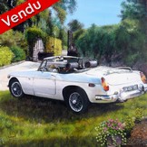  peinture mg blanche cabriolet - Cliquez sur l image pour voir la fiche dtaille et le tarif de l oeuvre