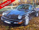 peinture porsche noire foret paysage - Cliquez sur l image pour voir la fiche dtaille et le tarif de l oeuvre