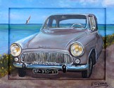 peinture Simca aronde et hirondelle - Cliquez sur l image pour voir la fiche dtaille et le tarif de l oeuvre